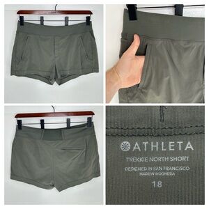 Athleta Trekkie North‎ Shorts Size 18 Zipper Pockets Outdoor Hiking High Rise
